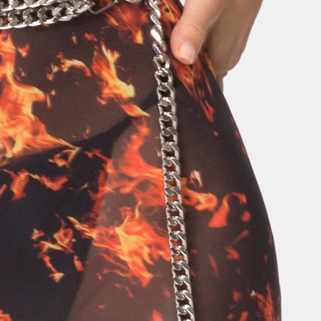 Herlom Flare Trouser in Fire Mesh