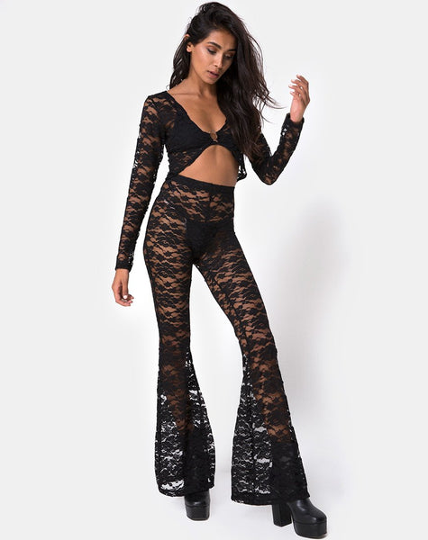 Herlom Trouser in Lace black