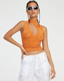 image of Herti Top in Mixed Animal Flock Orange