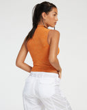 image of Herti Top in Mixed Animal Flock Orange