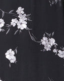 Hime Maxi Dress in Mono Flower Black