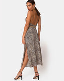 Hime Maxi Dress in Rar Leopard