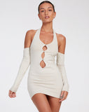 image of Hojay Mini Dress in Coconut Milk