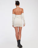 image of Hojay Mini Dress in Coconut Milk