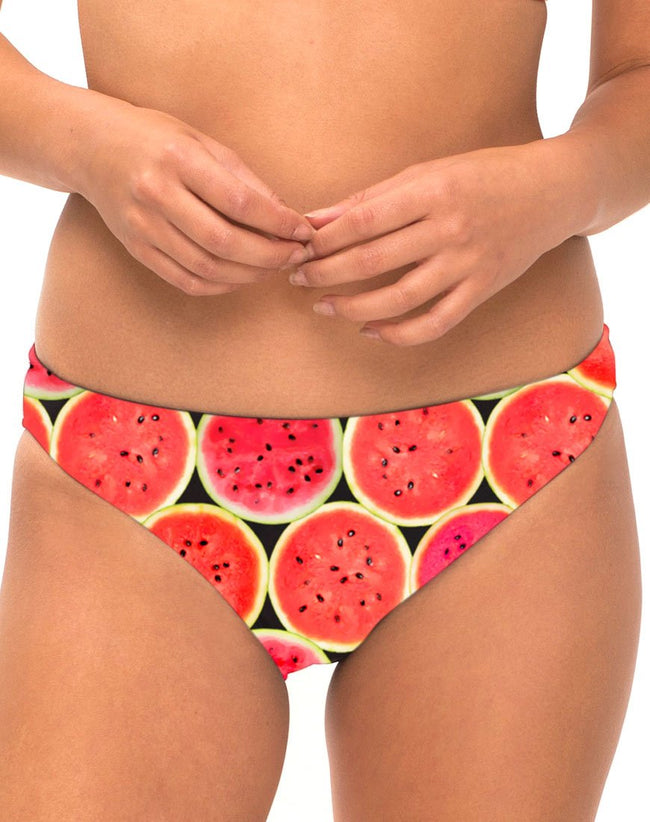 Honey Bikini Bottom in Watermelon