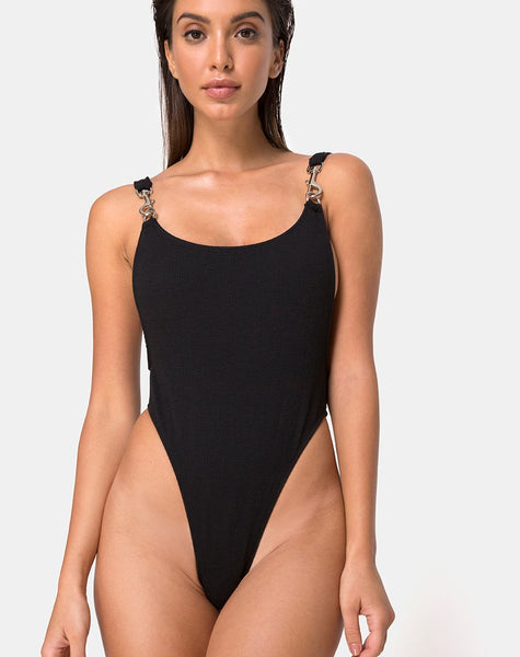 Hooked Swimsuit in Black