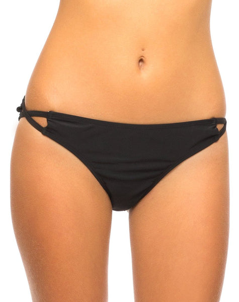 Ice Cut Out Bikini Bottom in Black