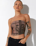 image of Iggy Crop Top in Photo Brown