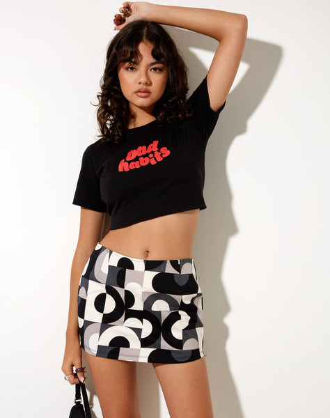 Image of Ima Mini Skirt in Retro Optic Spot