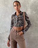 Image of Ryals Long Sleeve Top in 70s Ripple