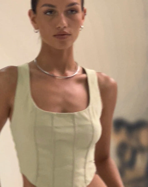 Image of Wima Corset Top in Beige