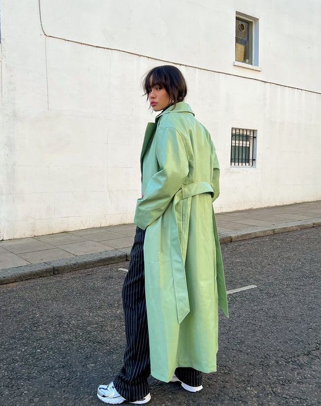 image of Ejo Trench Coat in PU Mint