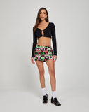 image of Ina Mini Skirt in Lips Green