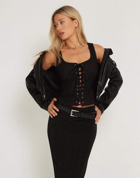 image of Inga Corset Top in Black