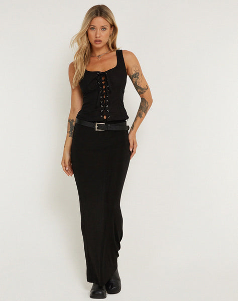 image of Inga Corset Top in Black