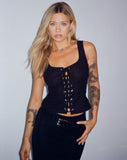 image of Inga Corset Top in Black