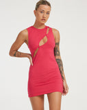 image of Inka Mini Dress in Fuschia Pink