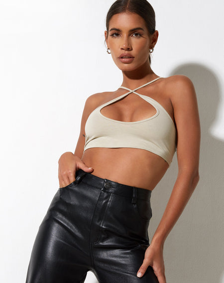 Nindita Crop Top in Peppercorn