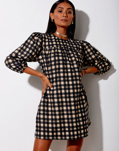 Isha Mini Dress in 90's Grunge Check