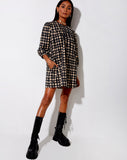 Isha Mini Dress in 90's Grunge Check