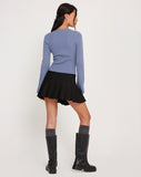 image of Issey Long Sleeve Top in Dusty Blue