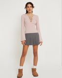 Image of Issey Long Sleeve Top in Dusty Rose