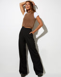 Image of Ivo Flare Trouser in Pinstripe Black