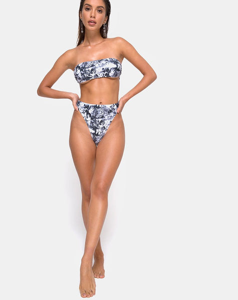 Izarla Bikini Tube Top in Cherub Grey