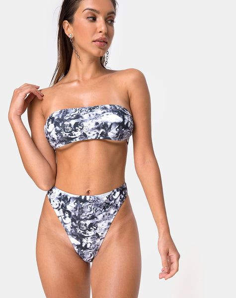 Izarla Bikini Tube Top in Cherub Grey