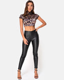 Jakina Crop Top in Magic Leopard