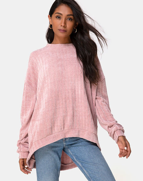 Jama Jumper in Knit Pink