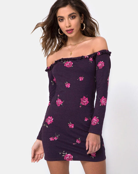 Janelis Bodycon Dress in Evening Rose