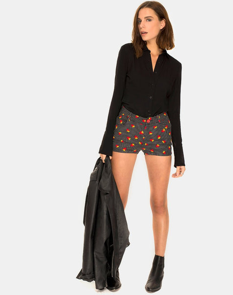 Jango Short in Fruit Polka Black