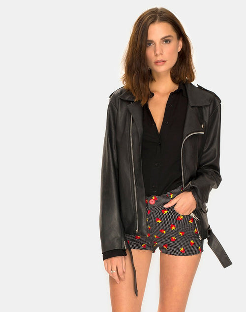 Jango Short in Fruit Polka Black