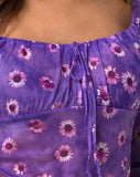 Janina Top in Daisy Daze Purple