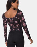 Janina Top in Dusky Rose