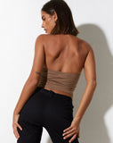 image of Jarisya Cutout Top in Lycra Silver Mink