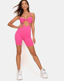 Jaso Unitard in 80's Pink