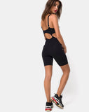 Jaso Cutout Unitard in Black