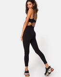 Jasola Cutout Unitard in Black