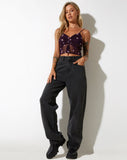 image of  Jastri Top in Plum Daisy Embro