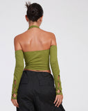 image of Jayne Crop Top in Khaki