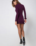 Lafitte Bodycon Dress in Plum