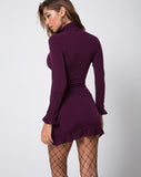 Lafitte Bodycon Dress in Plum