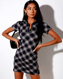 Image of Jeeves T-Shirt dress in 20s Black and Grey