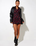 Image of Jeeves T-Shirt Dress in Cherries Black