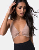 Jeppa Crop Top in Jersey Tan