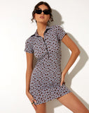 Image of Jeveux Mini Dress in Retro Tile