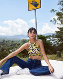 Image of Jica Crop Top in Retro Floral