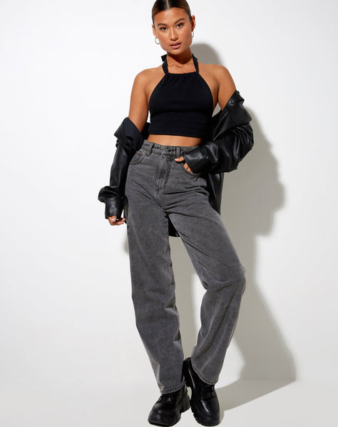 Image of Jica Crop Top in Black